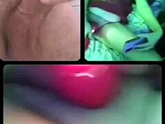 Threesome dengan wanita yang berpenis besar