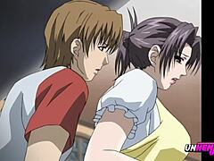 Stepmom and son watch hentai