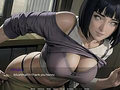 Naruto wife Hinata double penetration 3D game