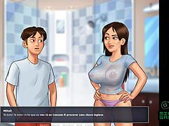 SummertimeSaga episode 6 - Jenny's big tits and housewife duties