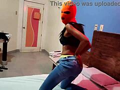 Stepsister's sexy hotel room dance