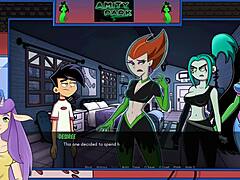 Danny Phantom combatte Spectra in Amity Park