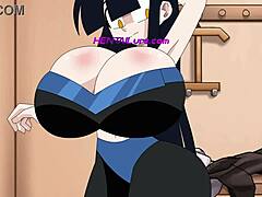 Halloween cartoon with big boobs