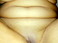 Big-boobed Indian MILF swallows cum