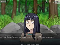 Hinata's wild ninja training session