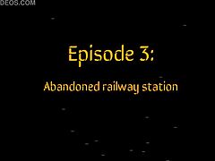 Real-life sex in abandoned station