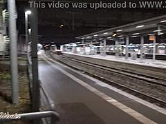 Public train station sex adventure