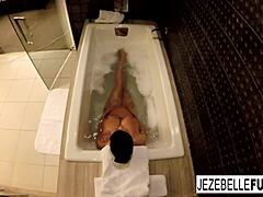 Jezebelle Bond's steamy solo bath video