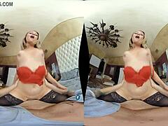 VR मज़े में MILF एले क्रॉइक्स