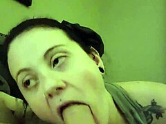 MILF wife deep throats on cam