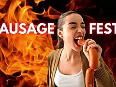 Tina's sausage fetish video: wild