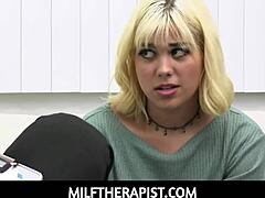 MILF therapist cures two men