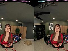 VR Poker with Brunette MILF