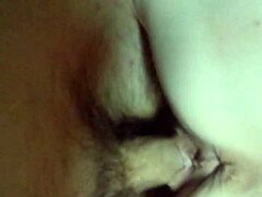 Cumshot on cock during side sex