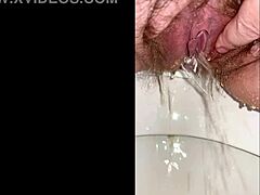 Hairy pussy pee action galore