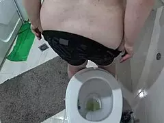 Busty woman caught on hidden camera