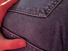 Big ass babe gets fondled