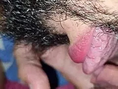 Nephew attacks aunt in bed, touches her pussy, makes her cum on his finger, then eats her ass without the cuckold knowing.