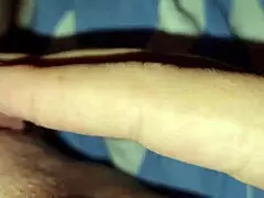 Nephew attacks aunt in bed, touches her pussy, makes her cum on his finger, then eats her ass without the cuckold knowing.