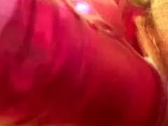 The milf starts her solo session with a dildo, exploring her desires in the bedroom.