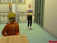 Hinata and Sakura’s Wild Kitchen Anal Adventure