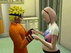 Hinata and Sakura’s Wild Kitchen Anal Adventure