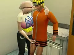 Hinata and Sakura’s Wild Kitchen Anal Adventure