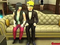 Wow, Naruto's wild threesome with wife and anal action!