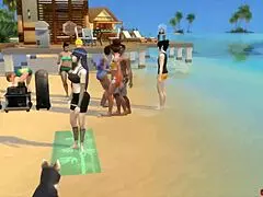 नारुतो हेंटाई हिनाता ह्यूगा को बीच पर मास्टर नारुतो द्वारा हार्ड ड्रिल्ड, ककॉल्ड नेटोरारे