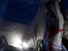 camping with this blonde milf slut, i fucked her so hard she couldn't walk 😏