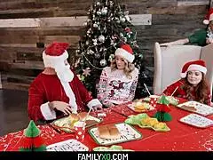 hot christmas step-family orgy with charlotte sins and summer hart