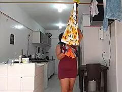 my ebony stepsister was cleaning, i seduced her for tight pussy anal and deepthroat 😈