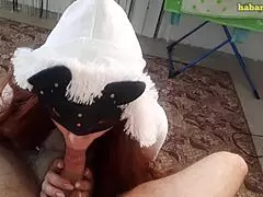 this redhead teen 18+ is fucking with creampie, blowjob, and stockings in a homemade milf scene, what do you think?