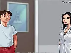 summertimesaga flaunts her fresh tattoo and wet pussy in this hentai episode