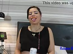 Behind the scenes recording with Pamela Pantera in the backroom