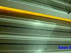 Behind the scenes recording with Pamela Pantera in the backroom